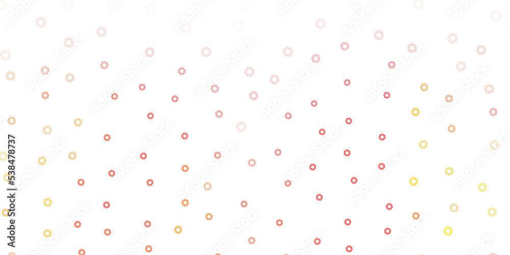 Light orange vector background with bubbles. Light orange vector background with bubbles.