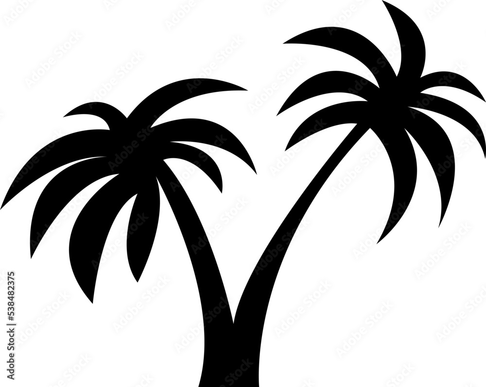 Obraz premium palm tree silhouette