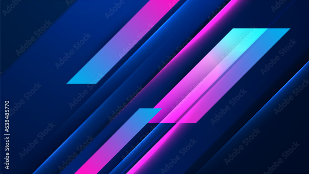 Vector Abstract, science, futuristic, energy technology concept. Digital image of light rays, stripes lines with blue light, speed and motion blur over dark blue background Vector Abstract, science, futuristic, energy technology concept. Digital image of light rays, stripes lines with blue light, speed and motion blur over dark blue background