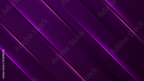 Abstract colorful lines on red purple background. Abstract futuristic - technology with polygonal shapes on dark blue background. Design digital technology concept.