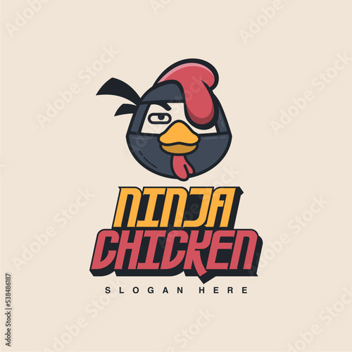 chicken head ninja logo