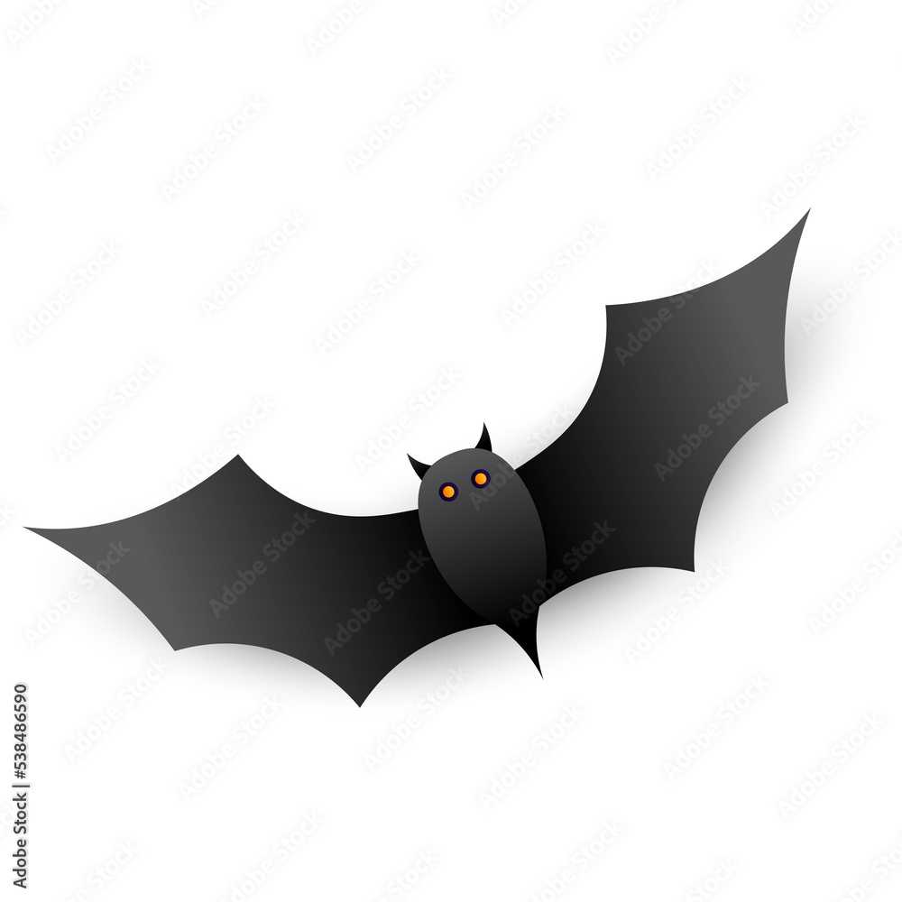 Fototapeta premium spooky bat illustration for Halloween elements