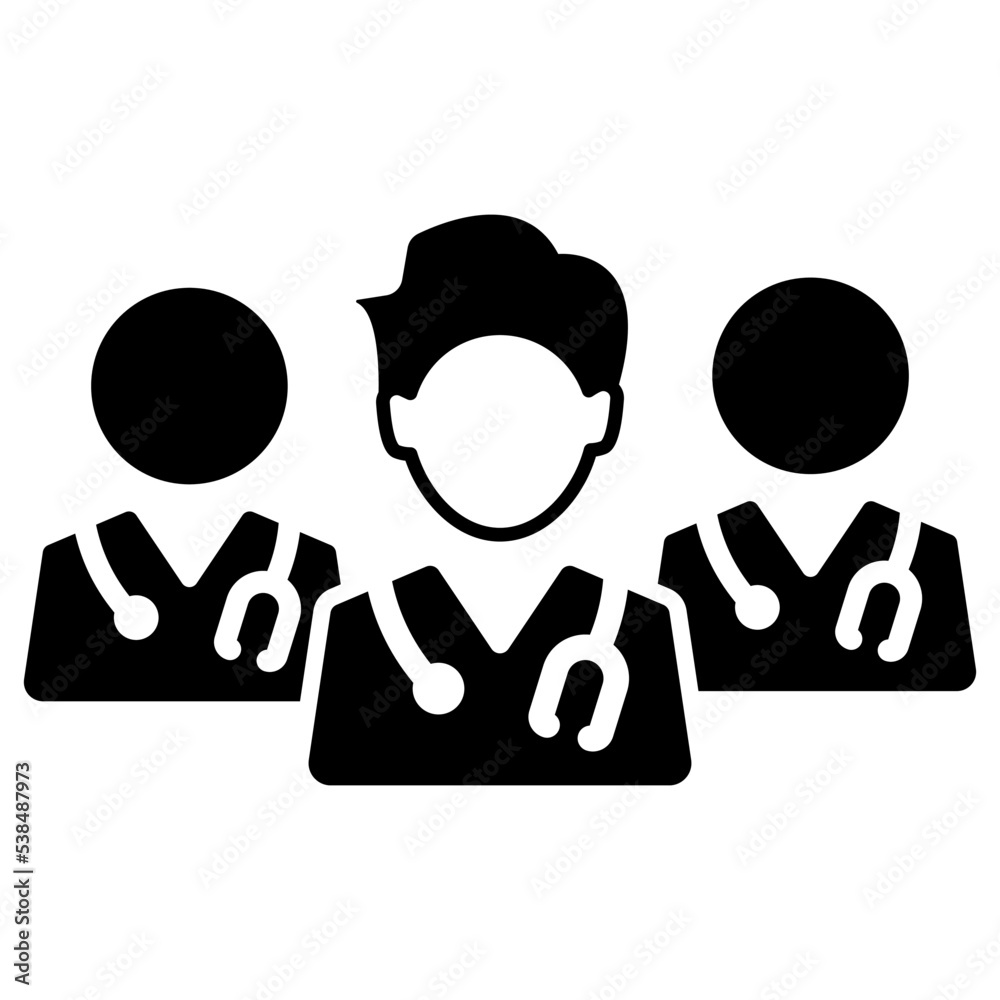 Doctor team icon Doctor team icon