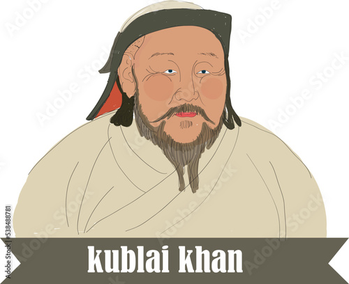 Kublai Khan was a Mongolian general and statesman who was the grandson and greatest successor of Genghis Khan. photo