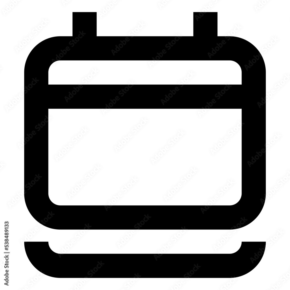 Icon Calendar With Style Outline Icon Calendar With Style Outline