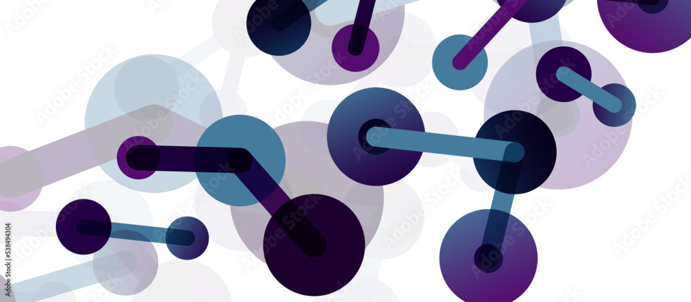 Abstract background. Round dots connected by lines. Trendy techno business template for wallpaper, banner, background or landing Abstract background. Round dots connected by lines. Trendy techno business template for wallpaper, banner, background or landing