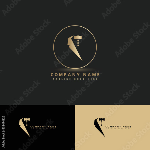 Bow Tie Tuxedo Suit Gentleman Fashion Tailor Clothes Vintage Classic Logo design.