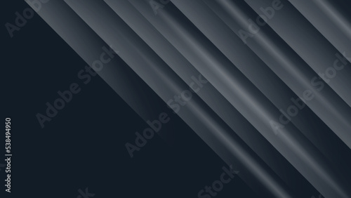 Black premium abstract background with darkness geometric shapes.