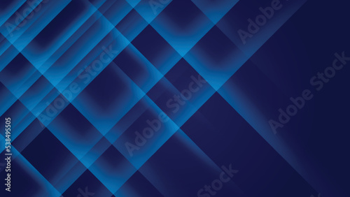 Abstract blue background with various color lines and strips