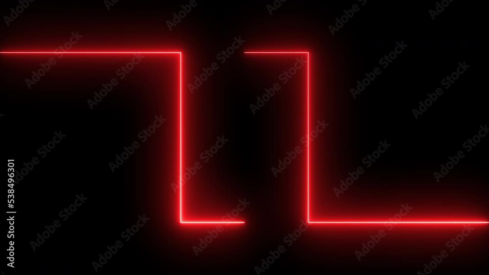 Glowing neon red laser lines animation. Seamless loop. 4K footage Glowing neon red laser lines animation. Seamless loop. 4K footage