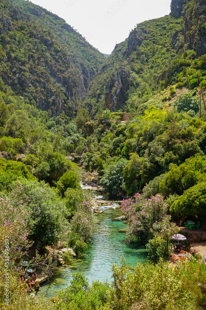 chefchaouen river in the mountains akchour chefchaouen river in the mountains akchour