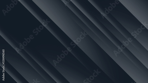 Black premium abstract background with darkness geometric shapes.