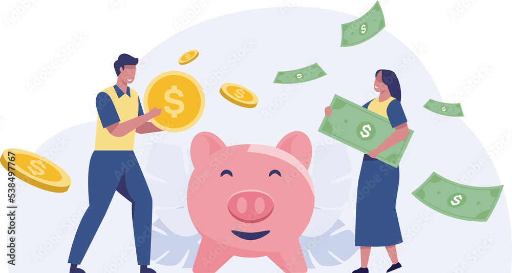Financial planning and family money budget strategy. transparent Illustration png Financial planning and family money budget strategy. transparent Illustration png
