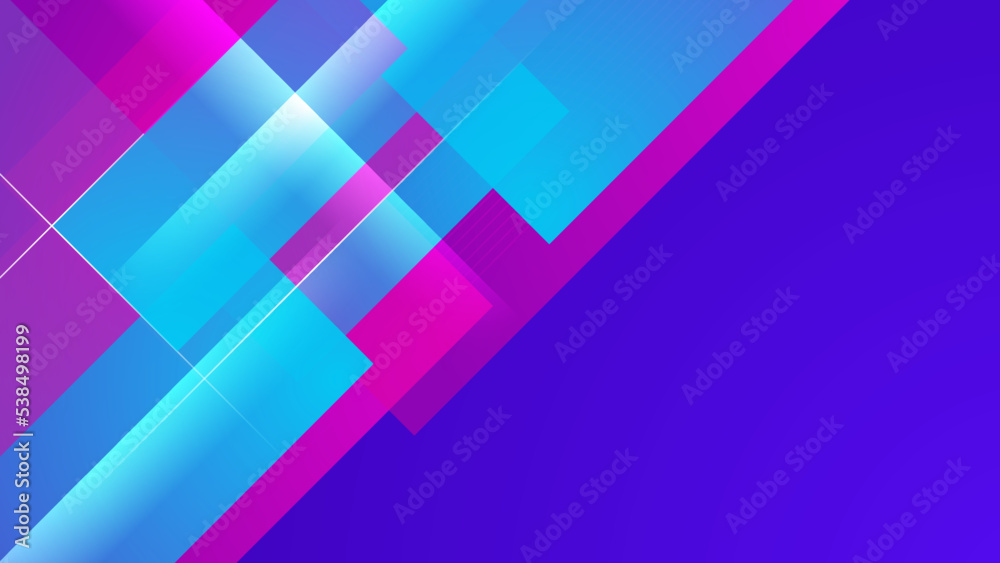 Obraz premium Colourful blue pink dynamic motion light effect background. Technology speed movement pattern for banner or poster design. Modern abstract high-speed movement. Vector illustration