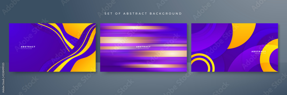 Abstract purple and yellow geometric shapes background. Vector abstract graphic design banner pattern presentation background web template. Abstract purple and yellow geometric shapes background. Vector abstract graphic design banner pattern presentation background web template.