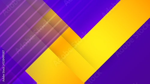 Modern purple and yellow abstract background. Vector abstract graphic design banner pattern presentation background web template for poster  certificate  presentation  landing page