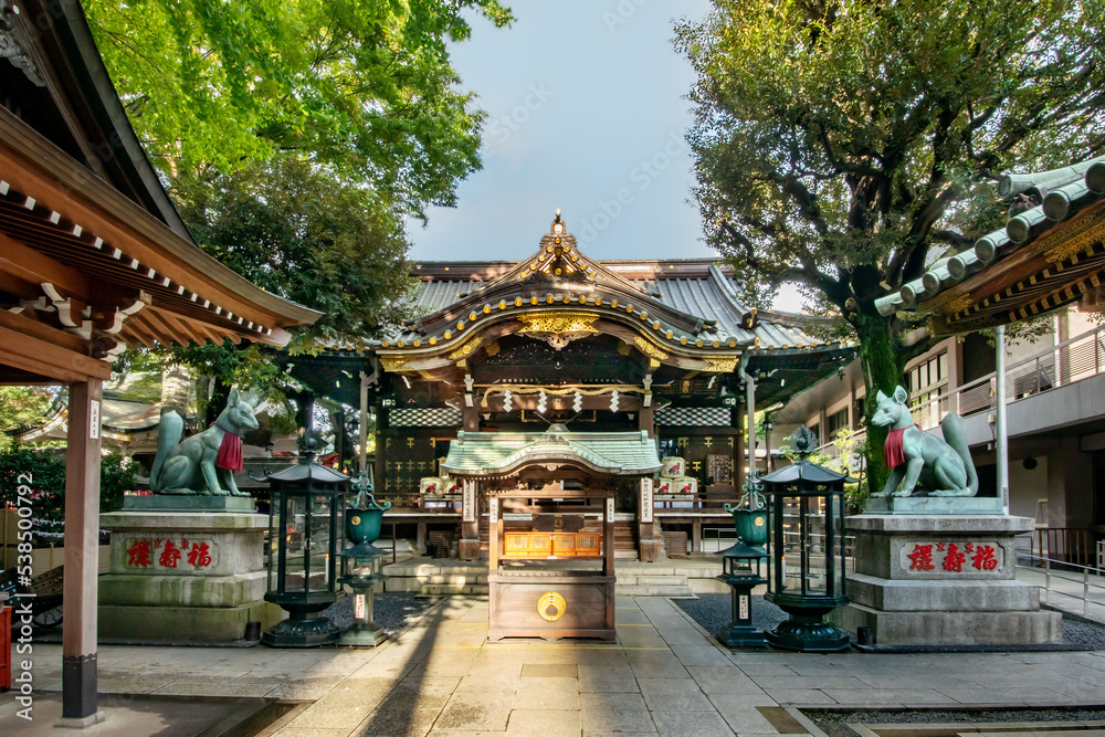 Naklejka premium 東京都港区元赤坂の豊川稲荷東京別院