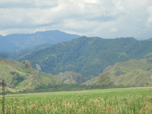 landscape with mountains and sky