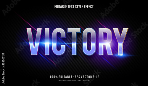 Futuristic blue and purple color title text style effect. Editable font style. Vector Illustration.