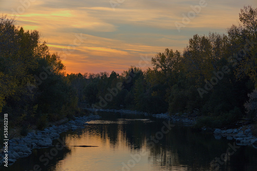 Sunset at the Bow River 