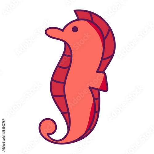 seahorses and seawater squid