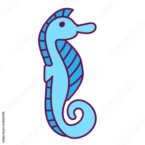 seahorses and seawater squid