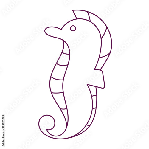 seahorses and seawater squid
