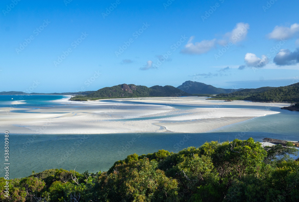 Whitehaven beach from Hill Inlet Lookout