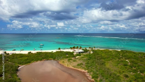 A Beach View Of Prickley Pear Cay Off The Coast Of The Caribbean Islands Of Anguilla photo