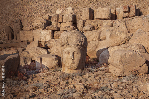 Statue of Thea. One of the huge statues in Mount Nemrut National Park. Included in the UNESCO World Cultural Heritage List