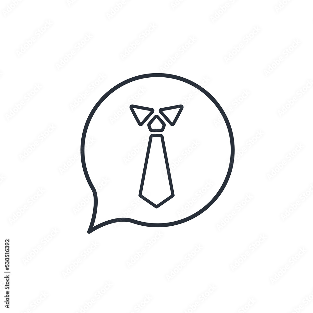 Business opinion, statement. Vector linear icon illustration isolated on white background. Business opinion, statement. Vector linear icon illustration isolated on white background.