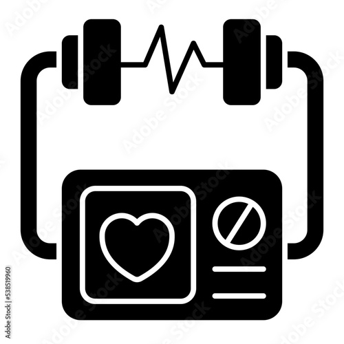 defibrillator solid icon