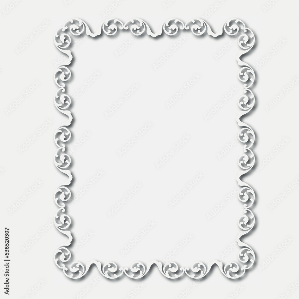 Frame, in the style of an ornament, Vector illustration eps 10, Art.