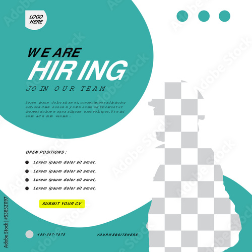 We are hiring for your best career social media post template