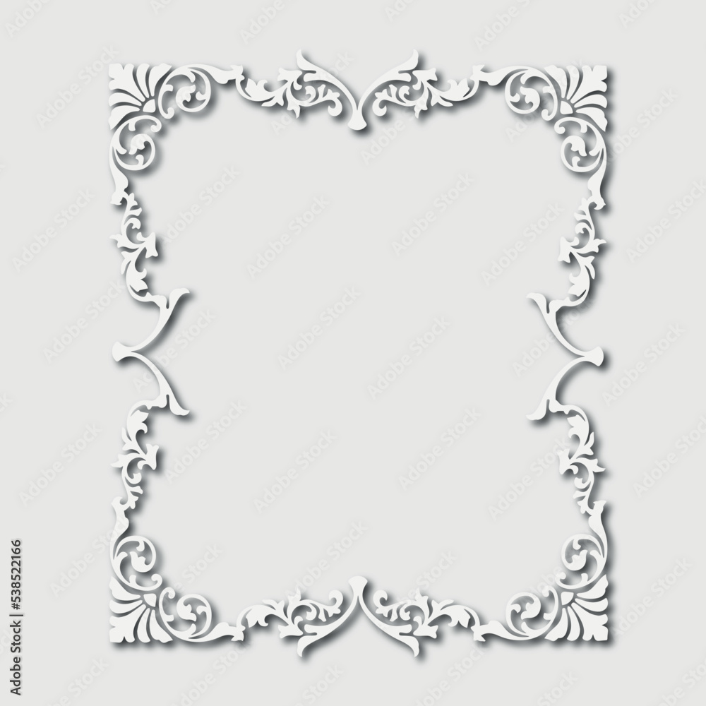 Frame, in the style of an ornament, Vector illustration eps 10, Art. Frame, in the style of an ornament, Vector illustration eps 10, Art.
