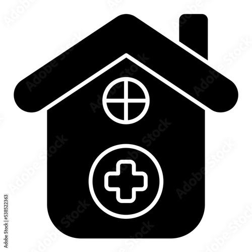 nursing home solid icon