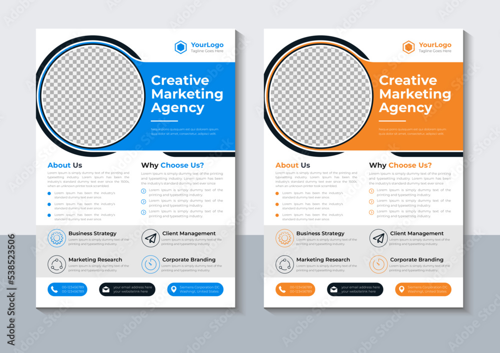 Modern Creative Flyer Design, Corporate Flyer Template, Business Brochure Design, Marketing, Professional, Company, layout, Annual Report, Poster