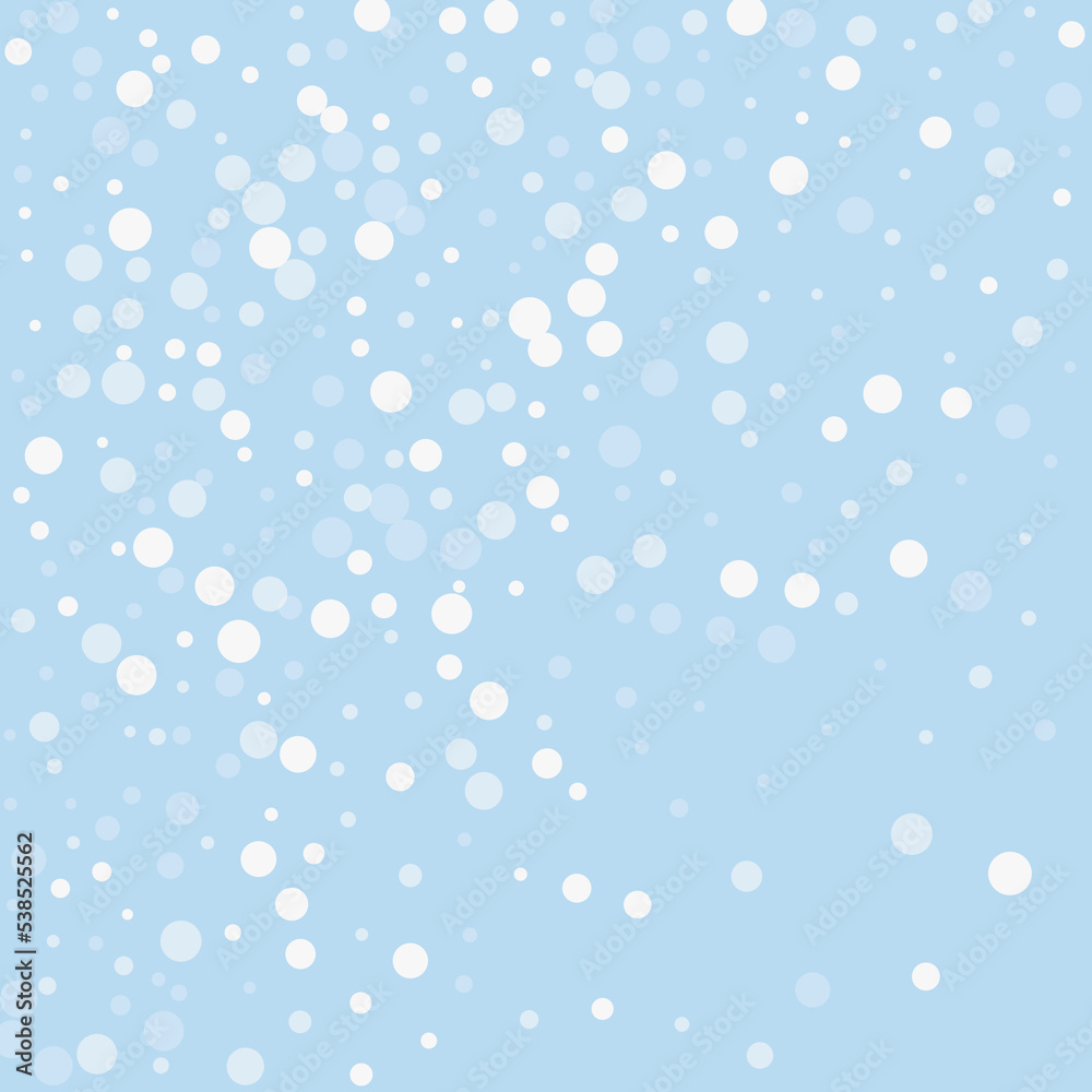 Falling snowflakes christmas background. Subtle