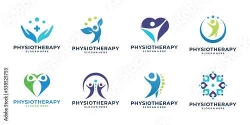 set of Healthcare Medical Logo design collection.