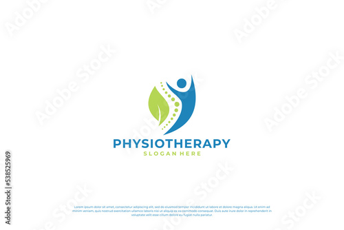 Healthcare Medical Logo design. physiotherapy logo design collection.