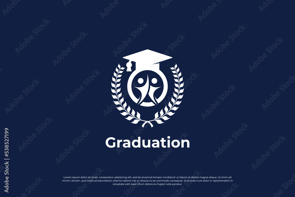 Fototapeta premium Smart education logo design. School logo template.