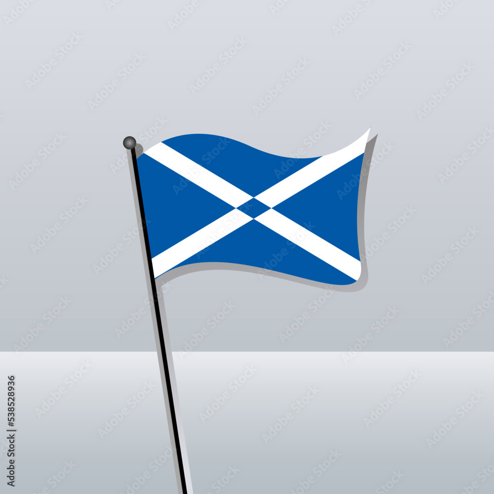 Fototapeta premium Illustration of Scotland flag Template