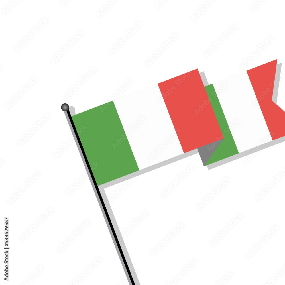 Illustration of Italy flag Template Illustration of Italy flag Template