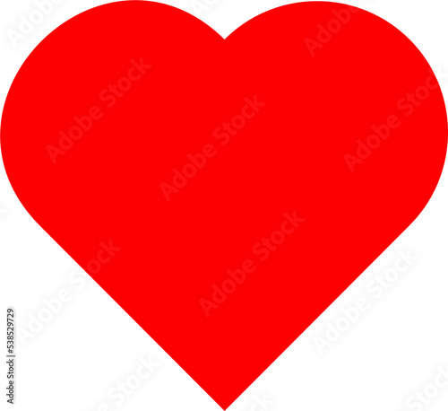 Free Download Red heart icon illustration. Love signs in red colors. - GFXLoad