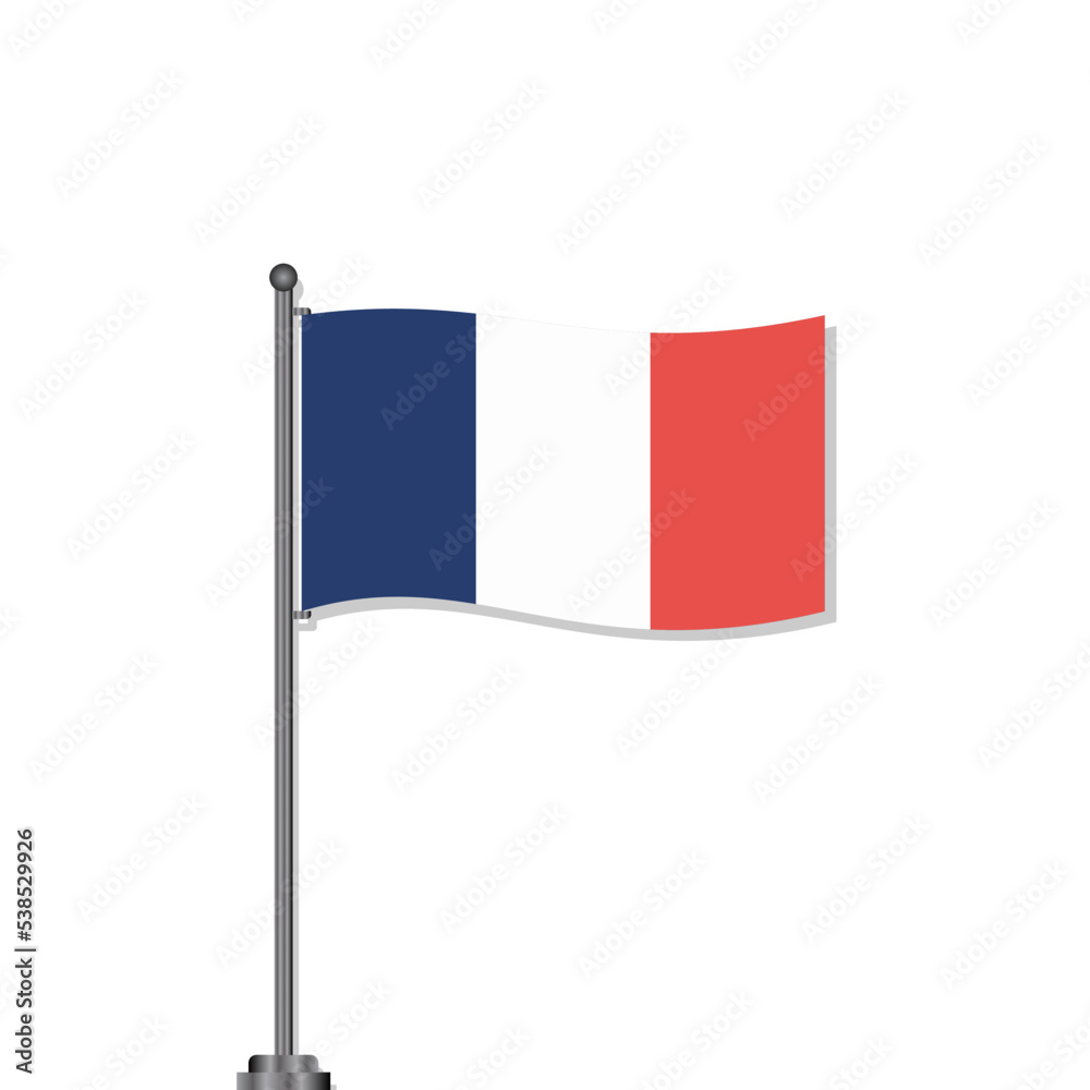 Illustration of France flag Template Illustration of France flag Template