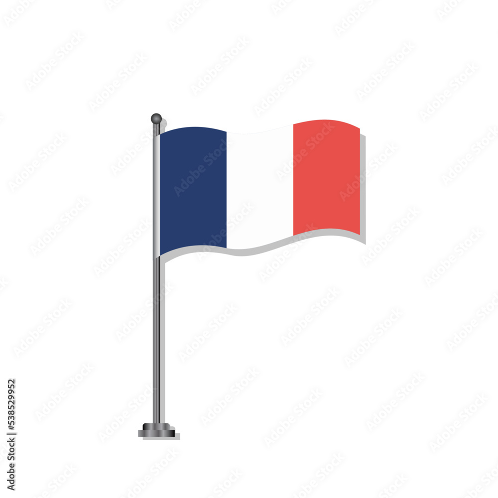 Illustration of France flag Template Illustration of France flag Template