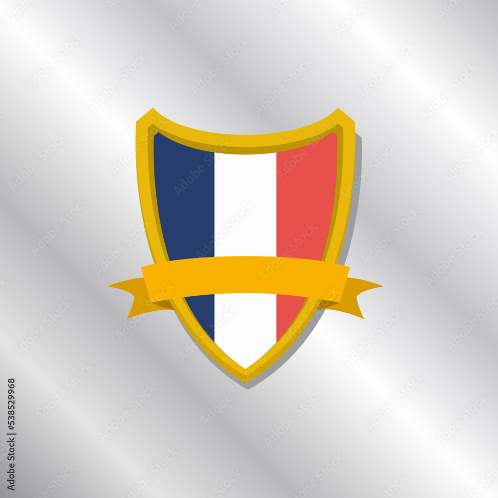 Illustration of France flag Template Illustration of France flag Template