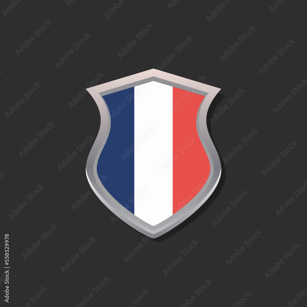 Illustration of France flag Template Illustration of France flag Template