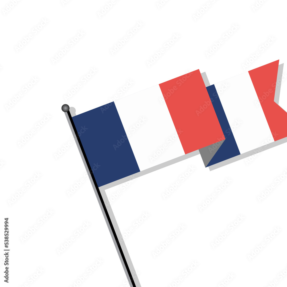 Illustration of France flag Template Illustration of France flag Template