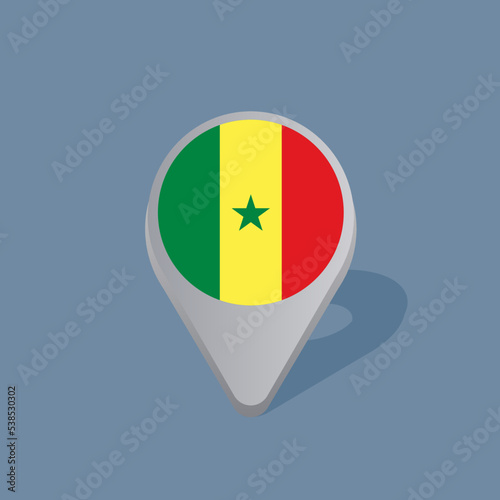 Illustration of Senegal flag Template Free Download Illustration of Senegal flag Template - GFXLoad